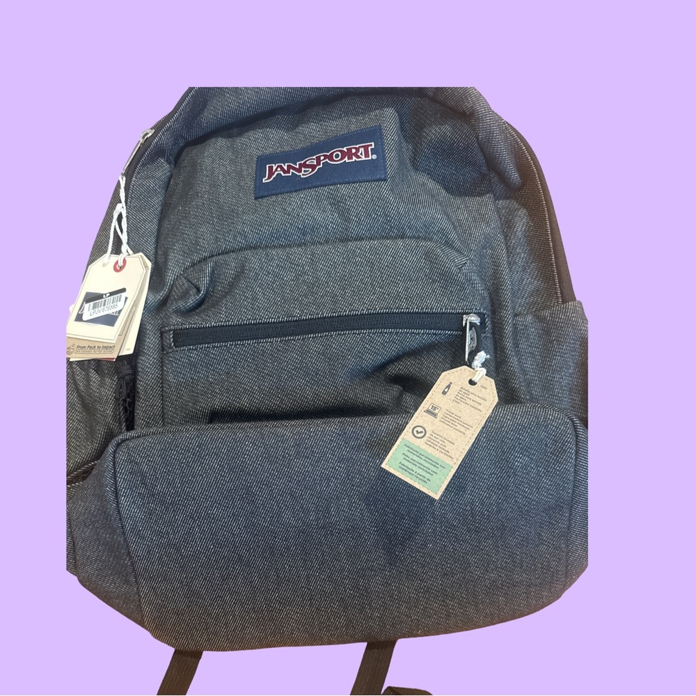 Jansport Gray Backpack with Black Accents